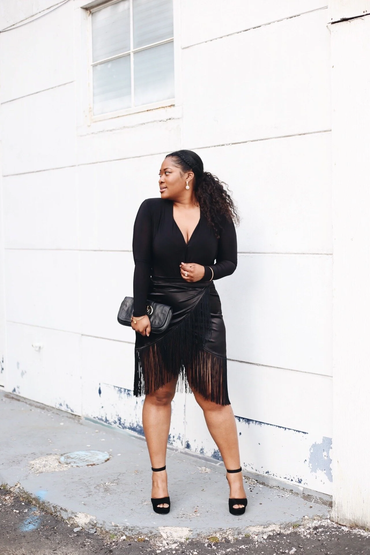 Black fringe skirt near me cheap
